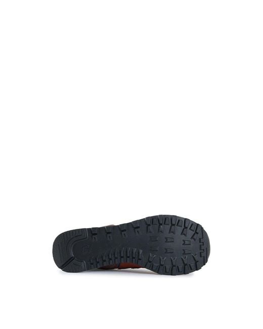 New Balance White 574 Suede Trainers for men