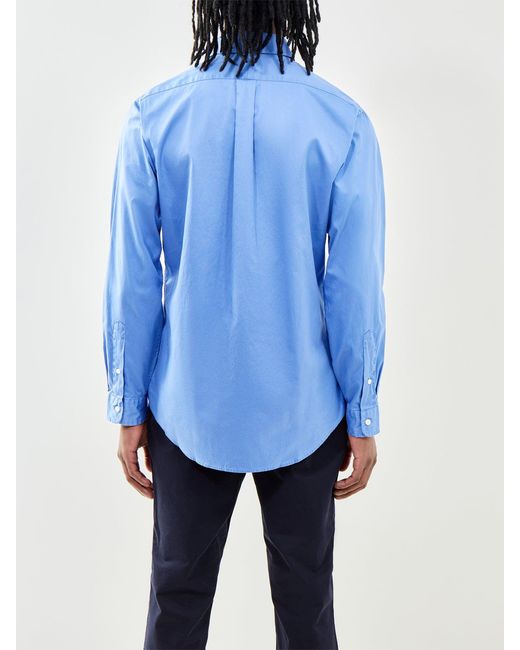 Polo Ralph Lauren Blue Ralph Lauren Custom Fit Twill Shirt for men