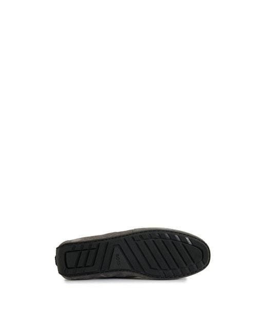 Boss Gray Noel Lowp Driving Shoes for men