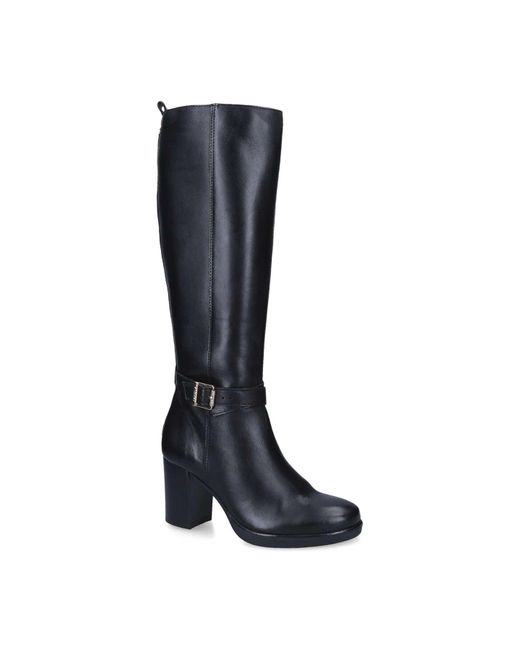 Carvela Kurt Geiger Black Women's Silver 2 Knee High