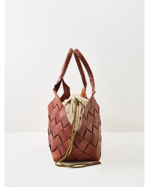 Dragon Diffusion Brown Castello Shoulder Tote Bag