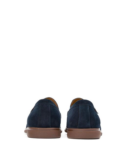 Simon Carter Blue Tanius Slip On Shoes for men