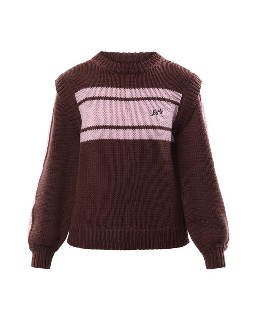 Damson Madder Purple Poppy Crew Neck Jumper