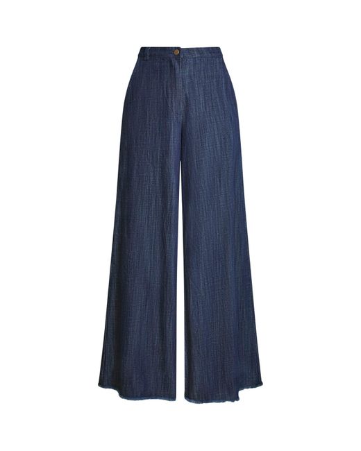James Lakeland Blue Frayed Jeans