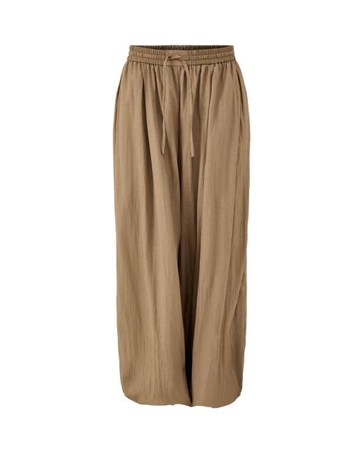 ONLY Natural Nita Pleated Balloon Trousers