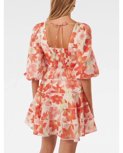 Forever New Cindy Tiered Floral Skater Dress