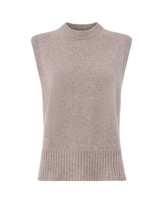 Whistles Gray Sleeveless Tank