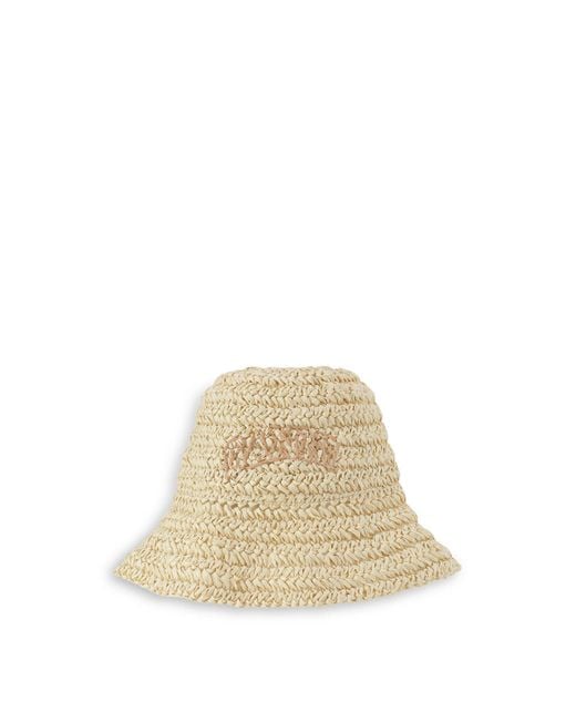 Ganni Natural Women's Summer Straw Hat