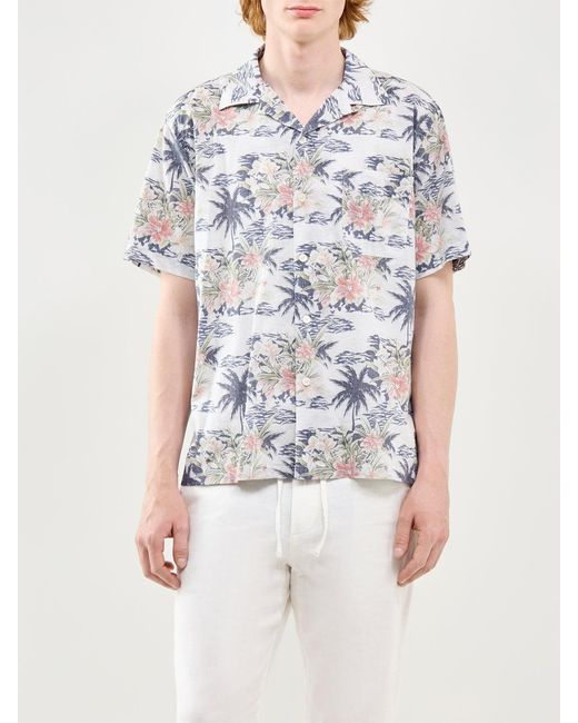 Hartford White Short Sleeve Shirt for men