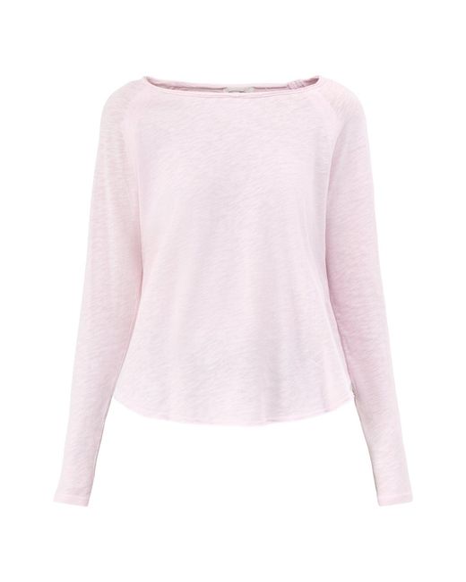 American Vintage Pink Sonoma Long Sleeve T-Shirt