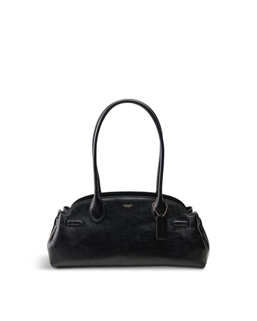 COACH Gray Empire 34 Glazed Carryall Bag