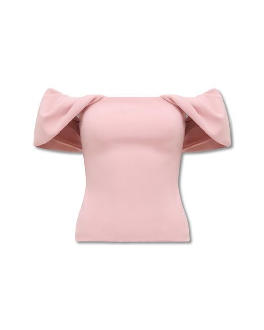 Forever New Pink Jacinta Off Shoulder Top