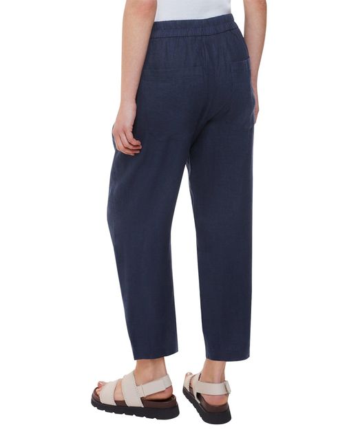 Whistles Blue Barrel Leg Trouser