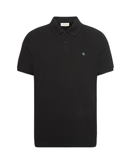 Calvin Klein Black Pique Classic Polo Shirt for men