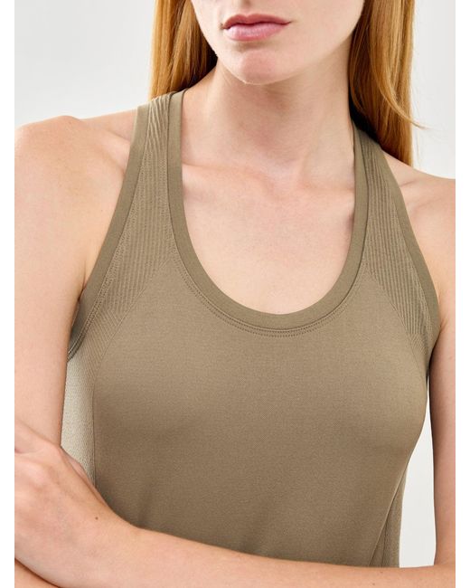 Sweaty Betty Natural Athlete Seamless Workout Tank Top Khaki