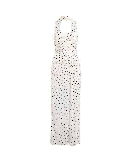 Forever New White Arli Strapless Ruched Maxi Dress