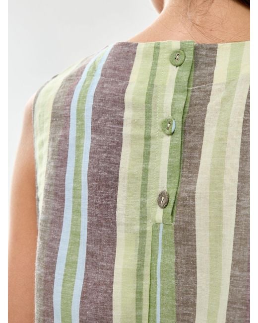roandzo Green Stripe Shell Top