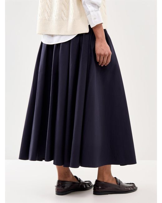 Polo Ralph Lauren Blue Midi A-Line Skirt