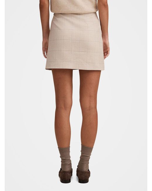 Forever New Natural Lottie Mini Skirt