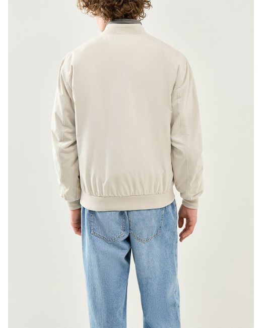 Only & Sons White Lando Bomber Jacket for men