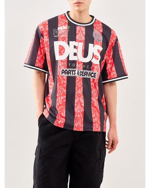 DEUS Red Nouveau Moto T-Shirt for men