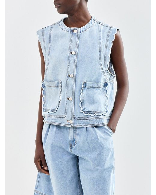 FRNCH Blue Lillo Gilet