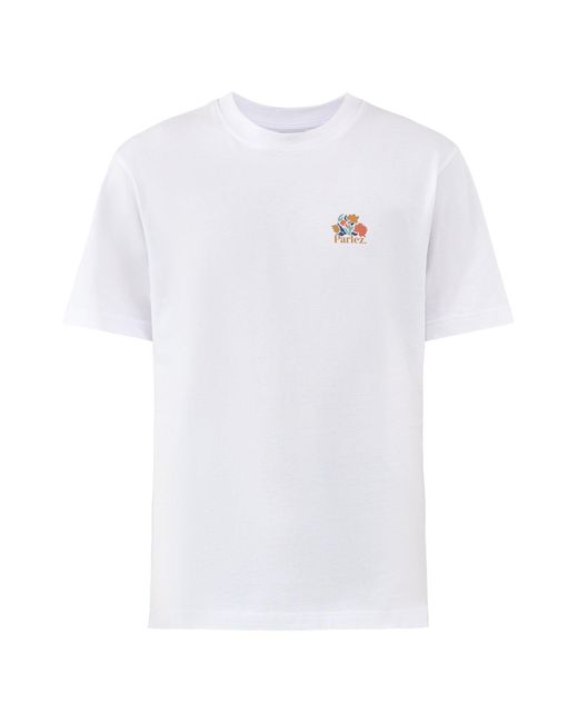 Parlez White Eldora Graphic T-Shirt for men