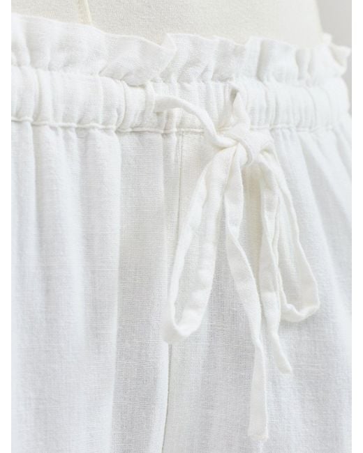 Nobody's Child White Fosse Wide Leg Trousers