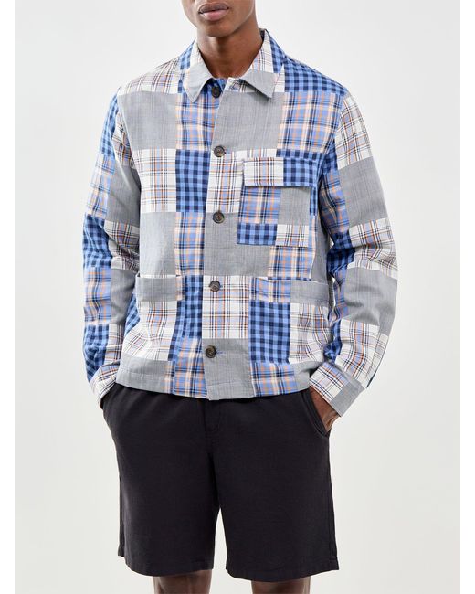 Paul Smith Blue Patch Overshirt for men