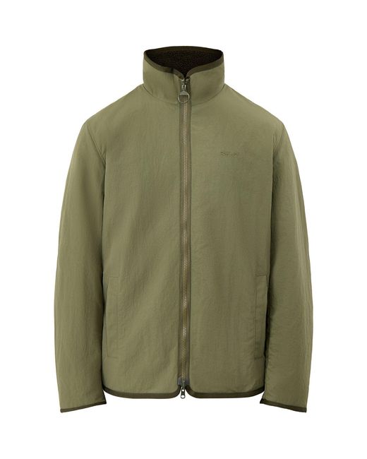 Barbour Green Reversible Fleece Jacket for men