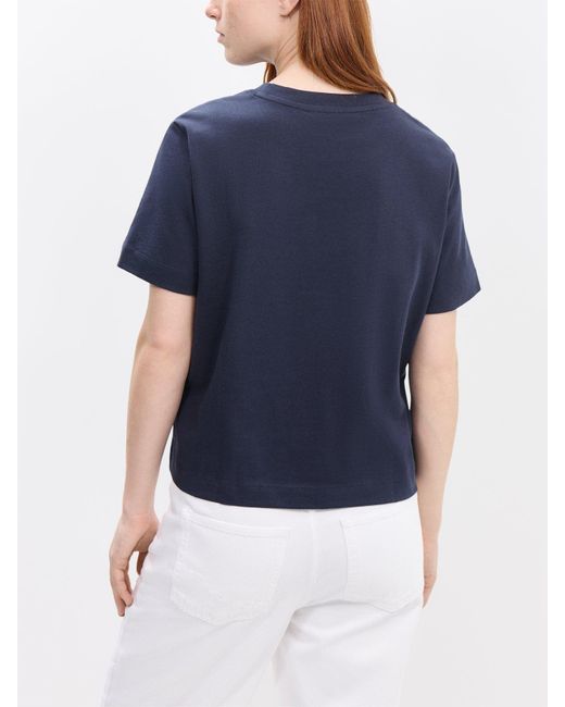 SELECTED Blue Essential Short Sleeves Boxy Tee