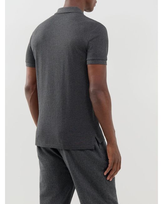 Polo Ralph Lauren Black Slim Fit Polo Shirt for men