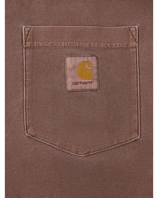Carhartt Brown Loose Pocket T-Shirt for men