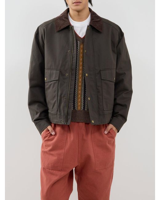 SELECTED Black Montana Waxed Jacket for men