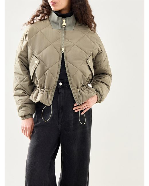 Barbour Natural Pagan Quilted Jacket Khaki
