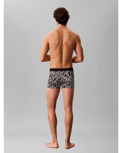 Calvin Klein Black Trunks Three Pack for men
