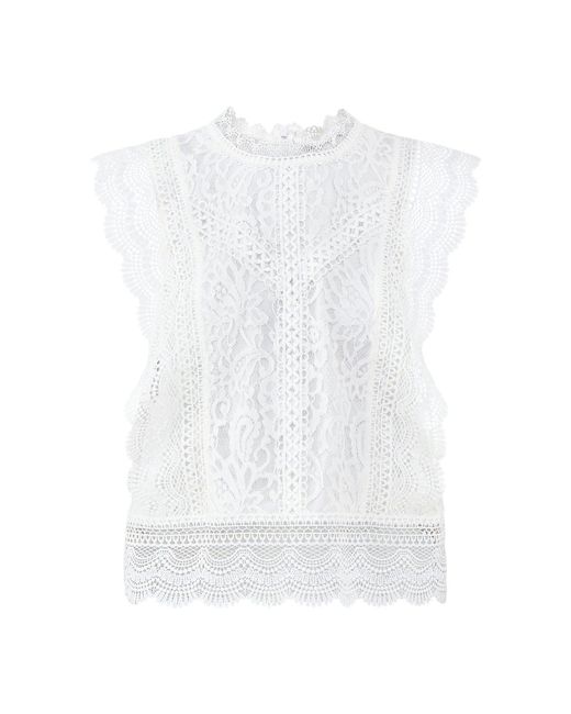 ONLY White Karo Lace Top