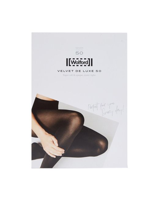 Wolford White Women's Velvet De Luxe 50 Tights