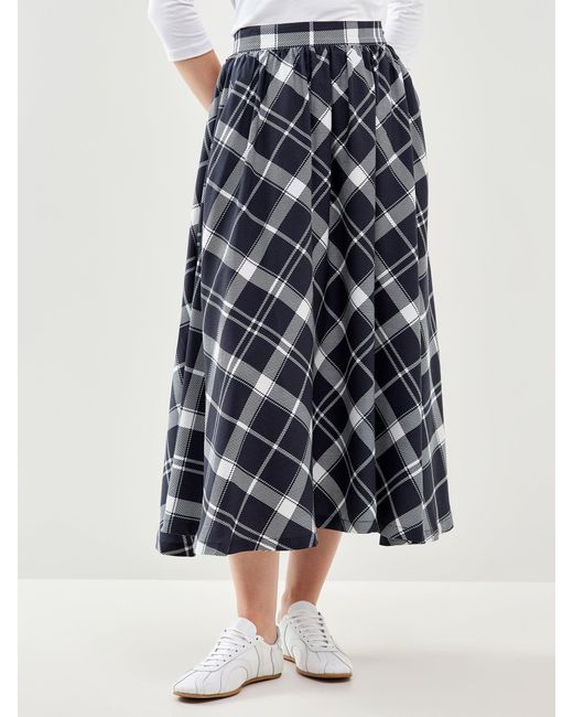 Barbour Blue Baiton Midi Skirt