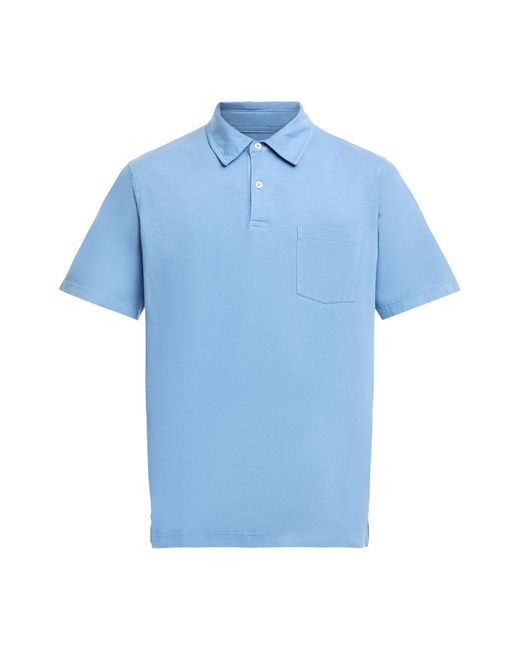 Hartford Blue Men's Slub Jersey Polo T-shirt for men