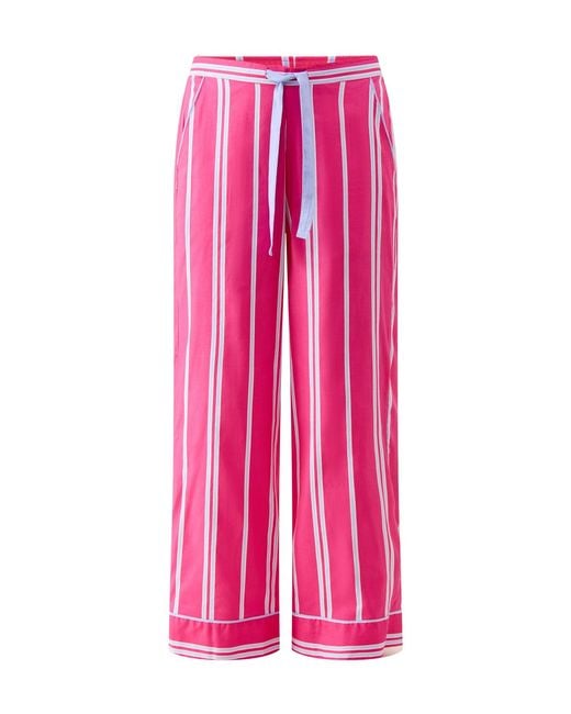 Cyberjammies Pink Printed Stripe Wide Leg Pyjama Bottoms