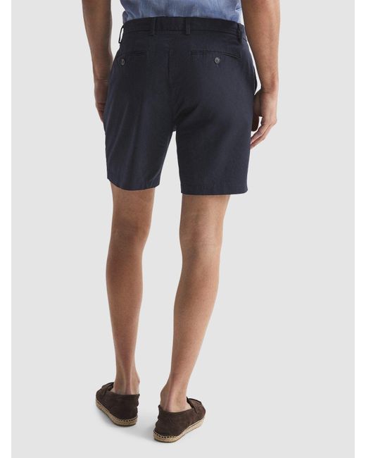 Reiss Blue Wicket Modern Fit Chino Shorts for men