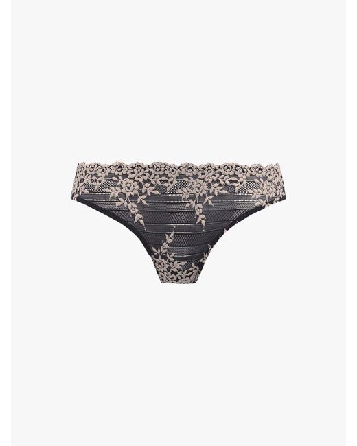 Wacoal Gray Embrace Lace Bikini Brief