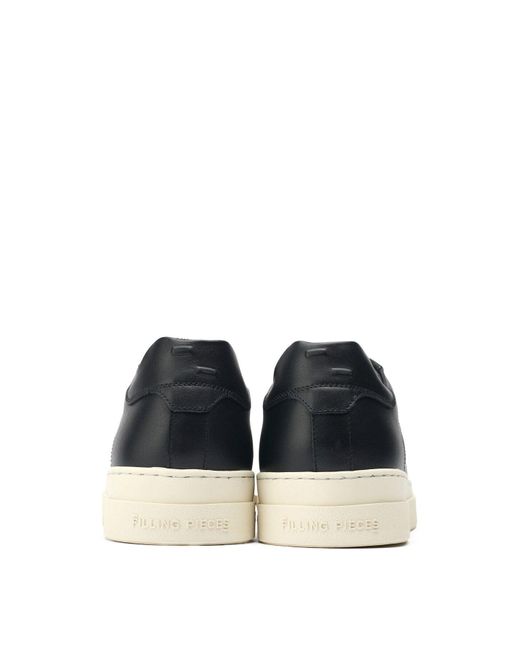 Filling Pieces White Tiebreak Core Trainers, Leather for men