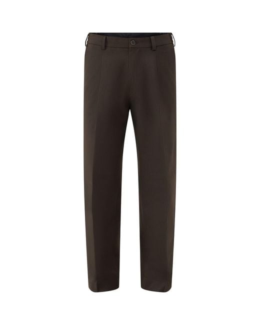 SELECTED Black Finn Flex Loose-Fit Trousers for men