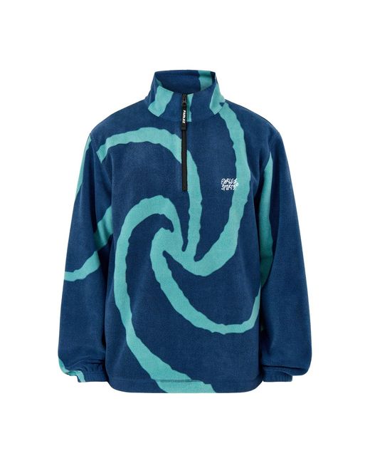 Parlez Blue Chevy 1/4 Zip Fleece for men