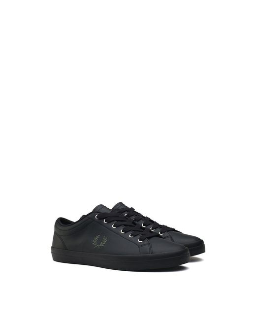 Fred Perry White Baseline Trainers for men