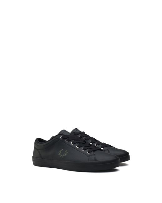 Fred Perry White Baseline Trainers for men