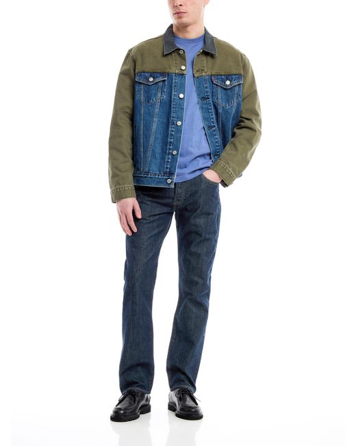 Levi's Blue Men's 501 Regular Fit Jeans for men