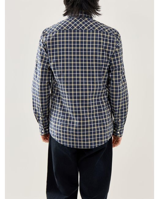 Barbour Blue Bramham Checked Tailored Shirt for men